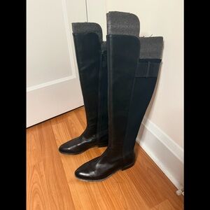 Calvin Klein Black and Gray Winter Boots